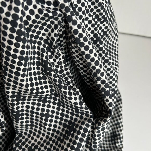 Kate Spade South America 100% Cotton Balloon Polka Dot skirt in black and white - Picture 2 of 6